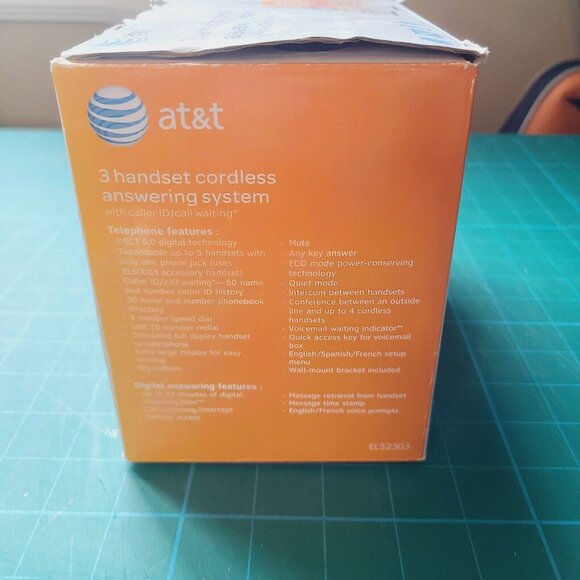 AT&T 3 Handset DECT 6.0 Cordless Answering System with Caller ID/Call Waiting - Picture 16 of 16